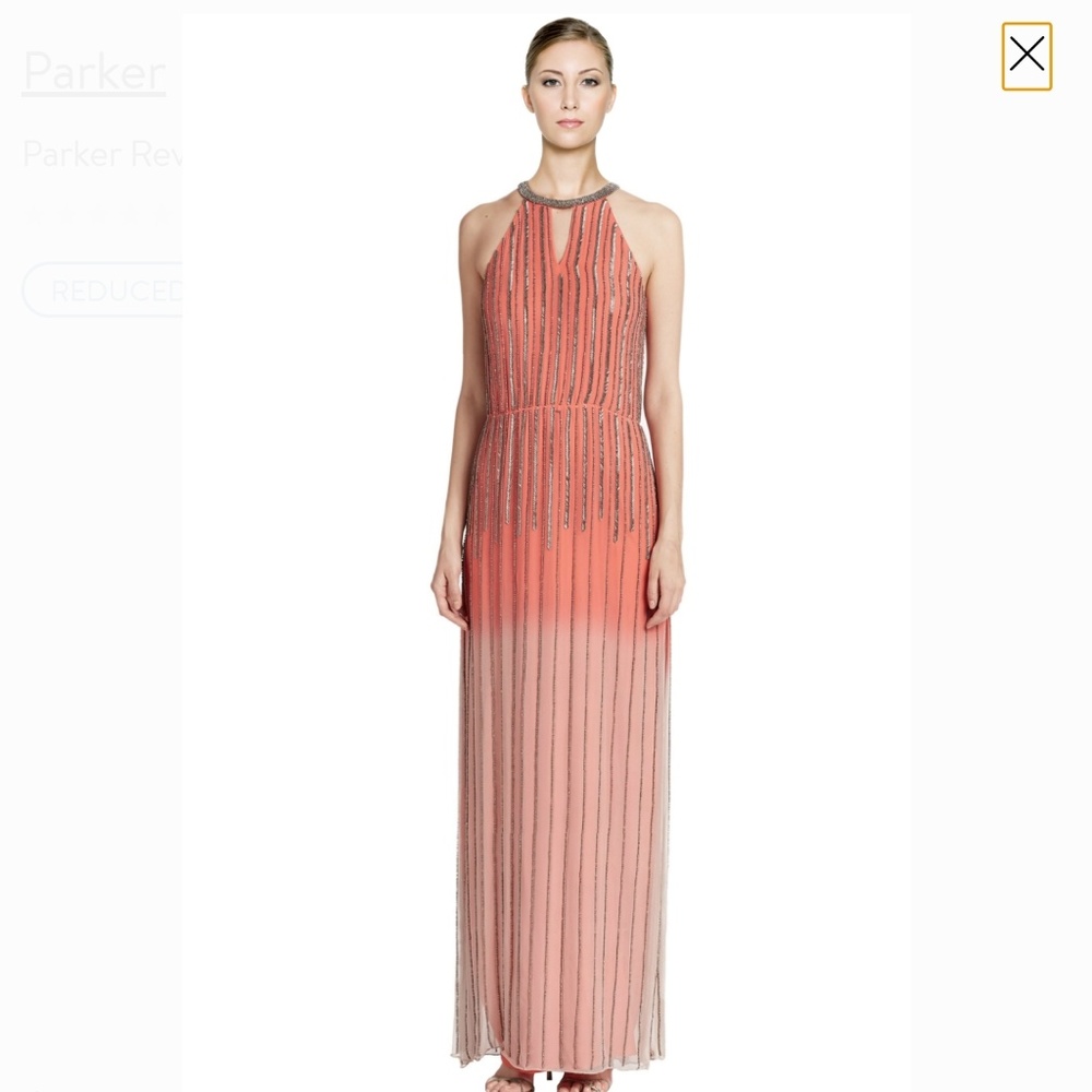 Parker Black Label Beaded Gown